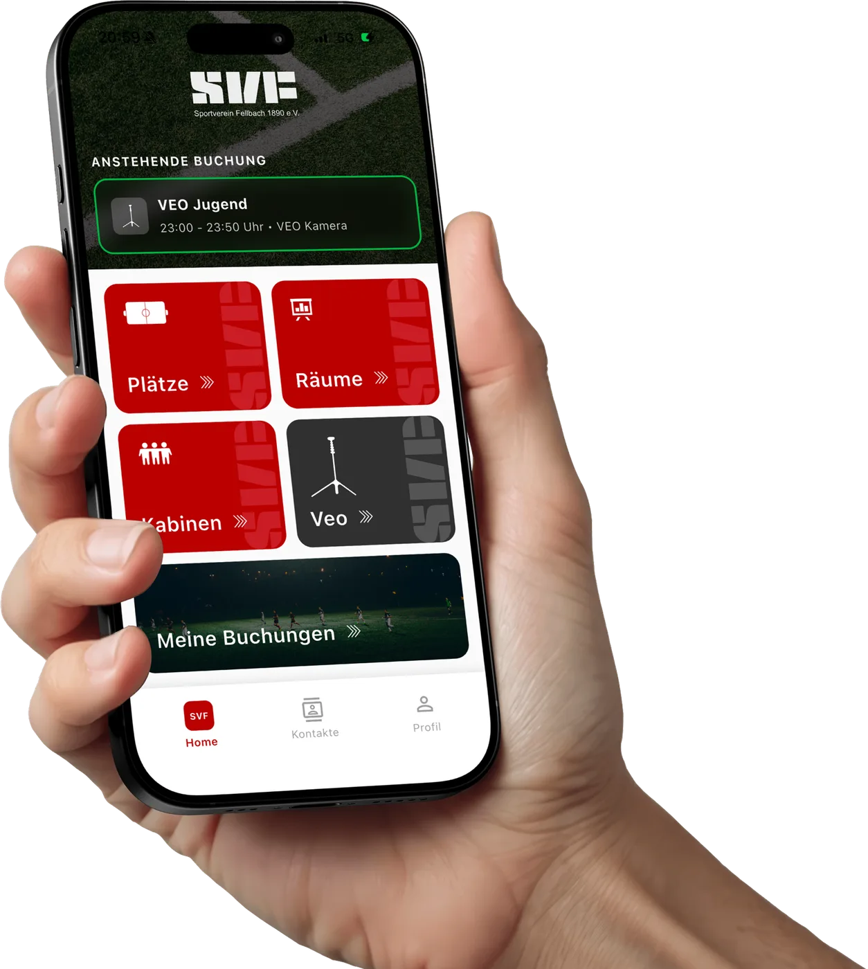 SV Fellbach – Reservierungs-App – Web-Dashboard